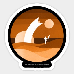 Minimalist Arrakis, Neutral Sticker